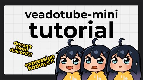 This is a simple reactive graphic that will change based on mic inputs in your Discord Channel. . Veadotube mini tutorial